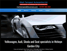 Tablet Screenshot of marktempestautocentre.co.uk